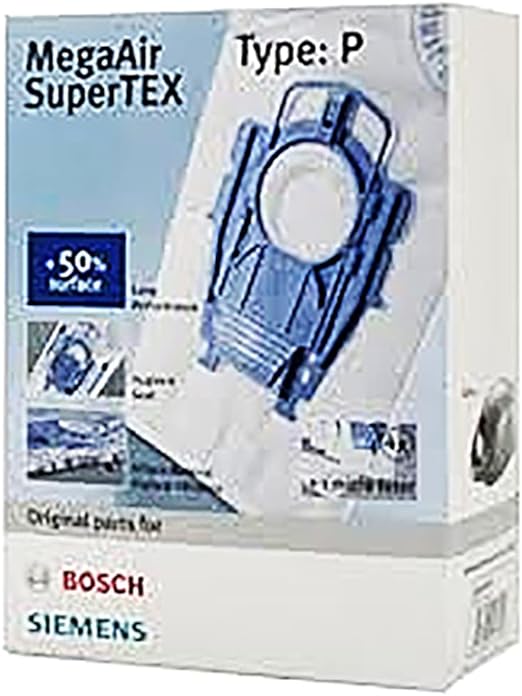 VACUUM CLEANER BOSCH SET 4 BAGS WITH 1 FILTER TYPE P ORIGINAL