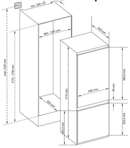 CM BUILT-IN REFRIGERATOR - 2761