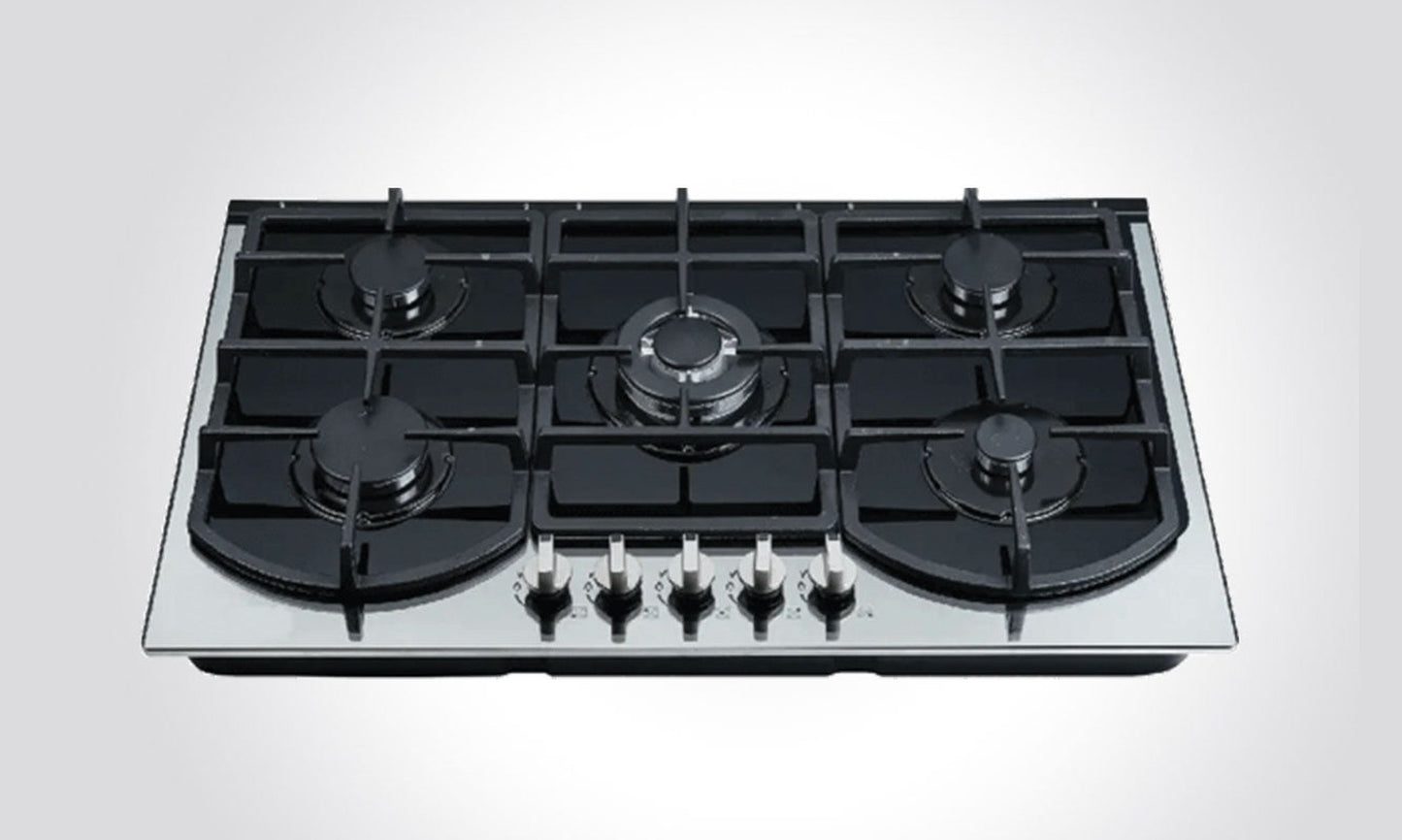 CM BLACK TEMPERED GLASS, CAST IRON PAN SUPPORT 90 CM - HIVER 90