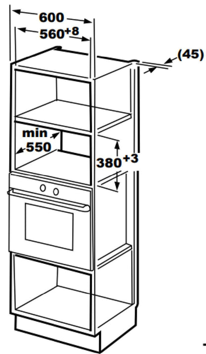 CM BUILT-IN MICROWAVE OVEN - STRIP