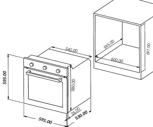 CM ELECTRIC OVEN 60 CM - ZEN 60