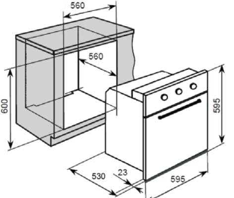 CM ELECTRIC OVEN 60 CM - SOUND 60