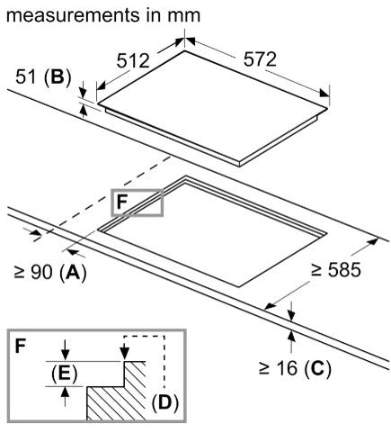 CM VITROCERAMIC HOB 60 CM - CASA 60