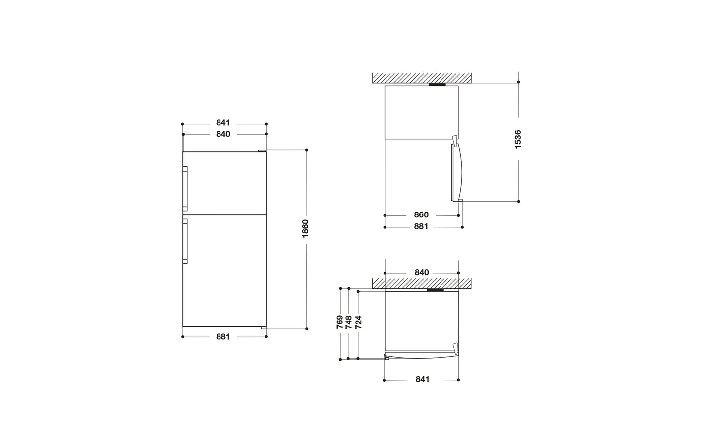 WHIRLPOOL FS DOUBLE DOOR REFRIGERATOR - W84TE 71 X AQUA EX