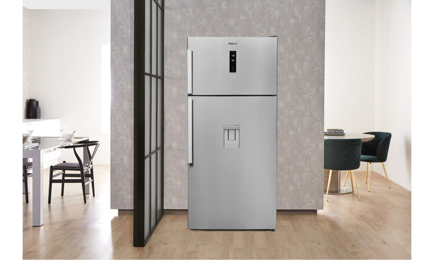 WHIRLPOOL FS DOUBLE DOOR REFRIGERATOR - W84TE 71 X AQUA EX